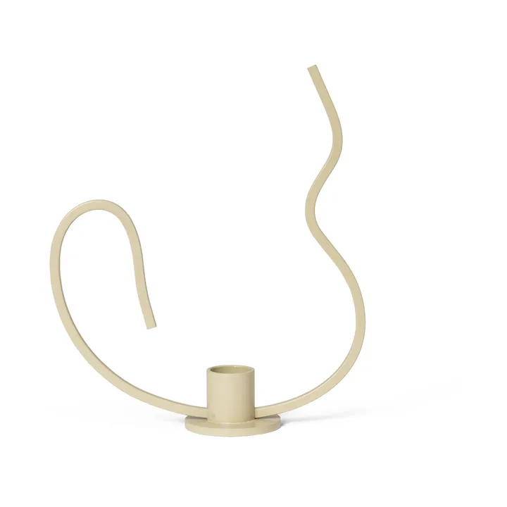 Valse candlestick low - Cashmere - Ferm Living