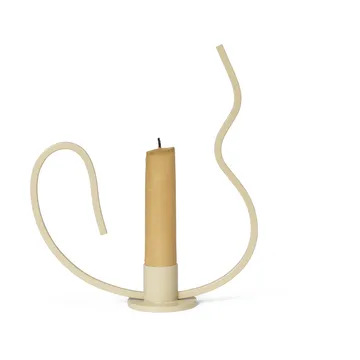 Valse candlestick low - Cashmere - Ferm Living