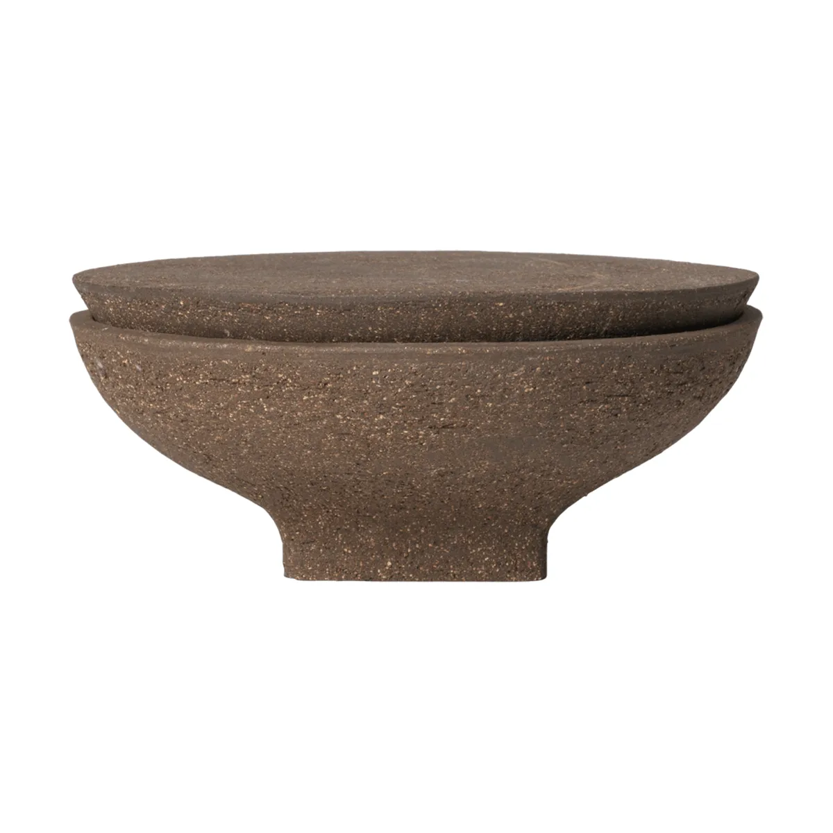 Vei outdoor candle, Brown, Ø30x12.5 cm Ferm Living