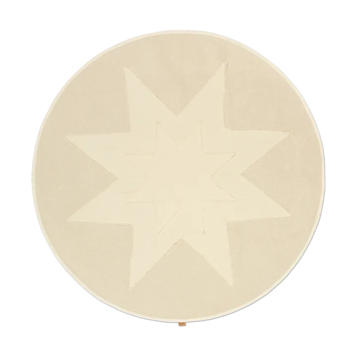 Vela Star Christmas tree rug - Natural - Ferm Living