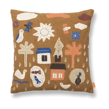 Village cushion 40x40 cm - Sugar Kelp - Ferm Living