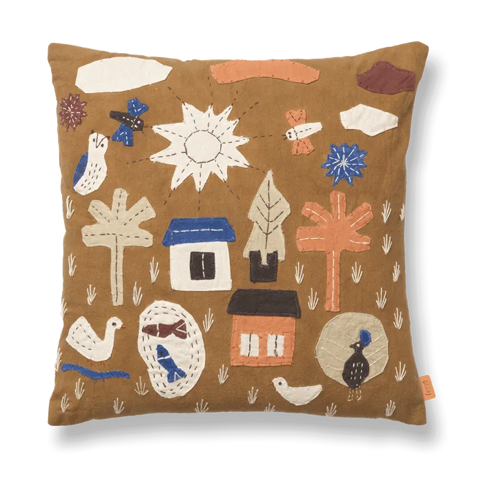 Village cushion 40x40 cm - Sugar Kelp - Ferm Living