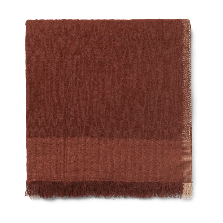 Weaver throw 120x170 cm - Red Brown - Ferm Living
