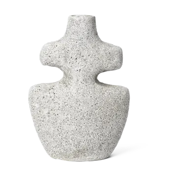 Yara candlestick medium - Grey Pumice - Ferm Living