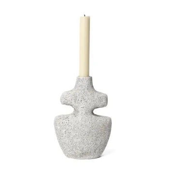 Yara candlestick medium - Grey Pumice - Ferm Living