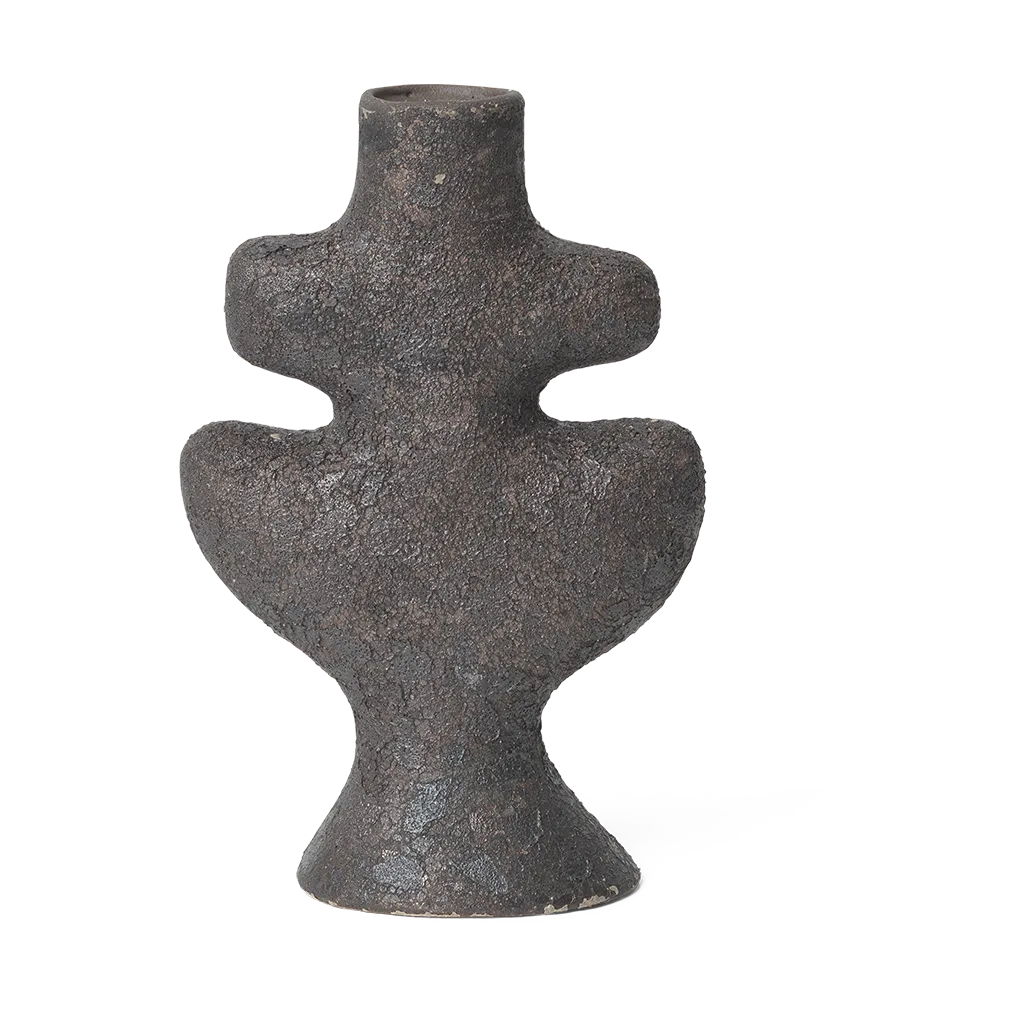 Yara candlestick small, Rustic Iron Ferm Living