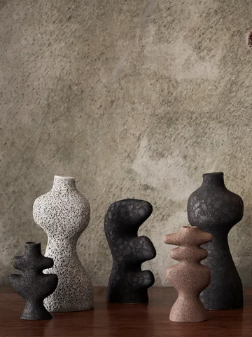Yara candlestick small - Rustic Iron - Ferm Living