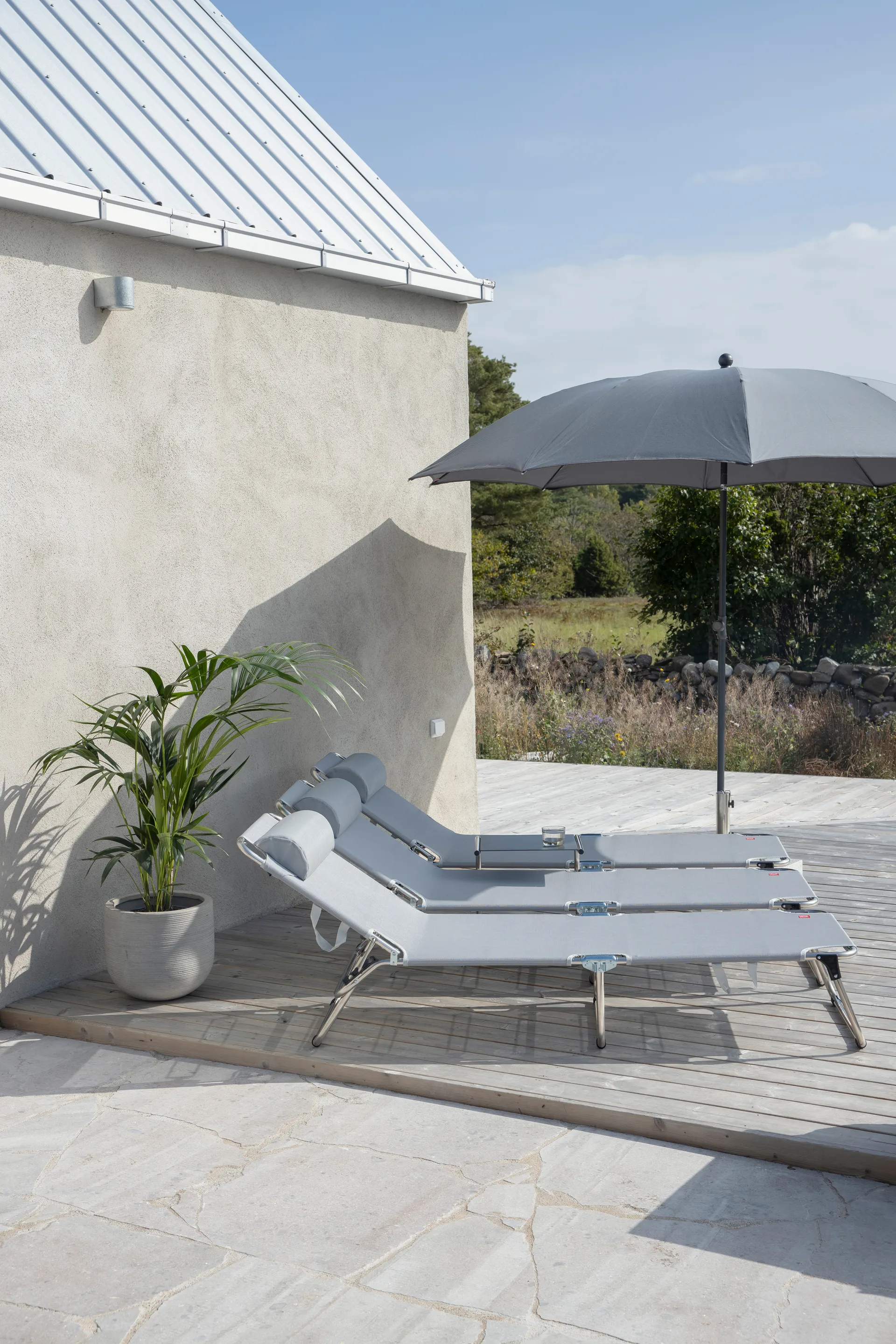 Amigo/Samba neck cushion, Textaline grey Fiam