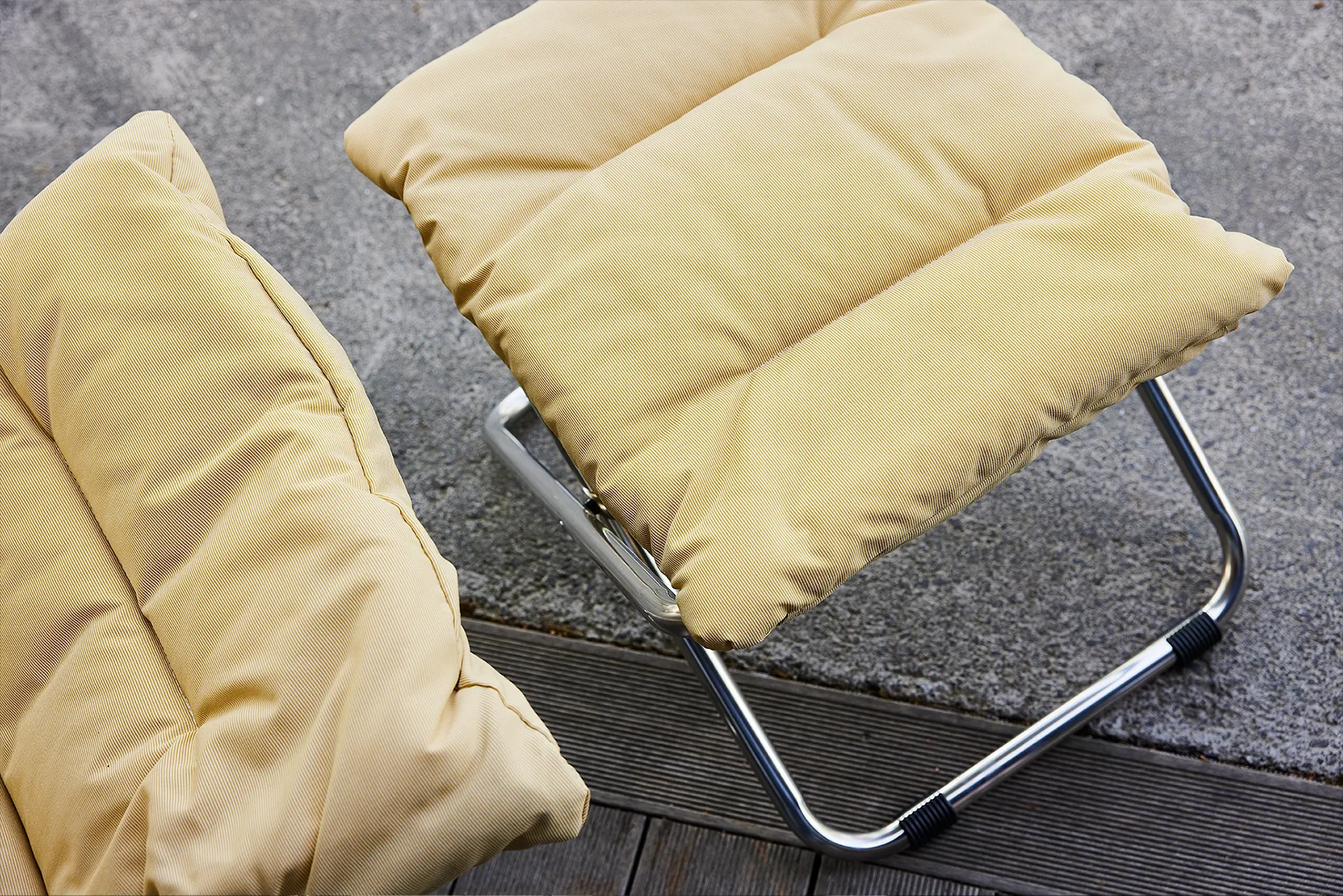 Chico Soft footrest, Dusty yellow Fiam