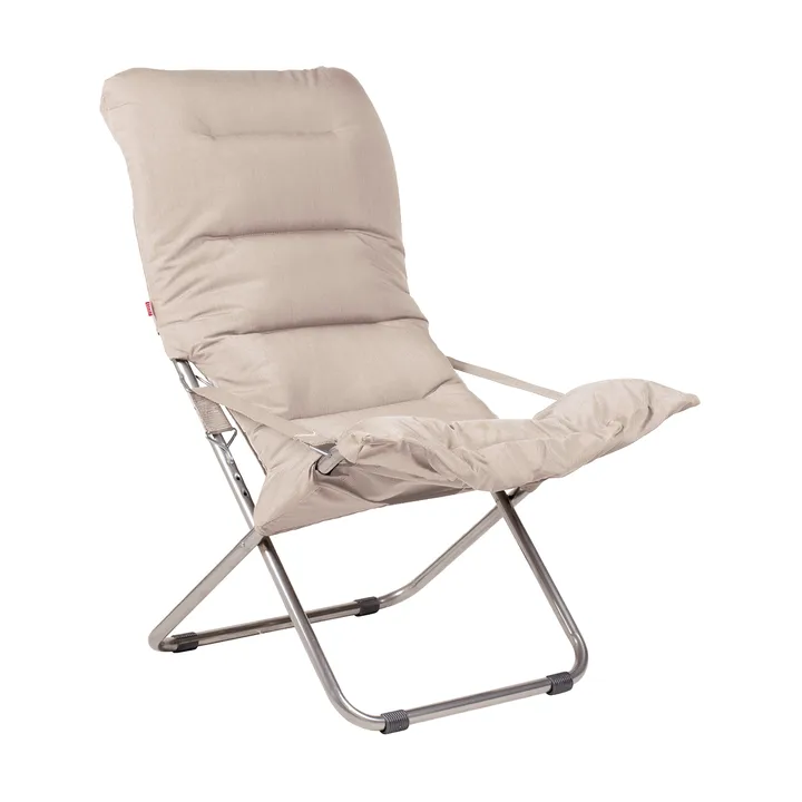 Fiesta Soft sun lounger - Fabric beige-aluminium frame - Fiam