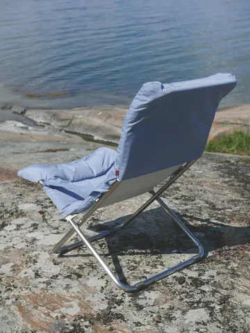 Fiesta Soft sun lounger - Light blue-beige supertex - Fiam