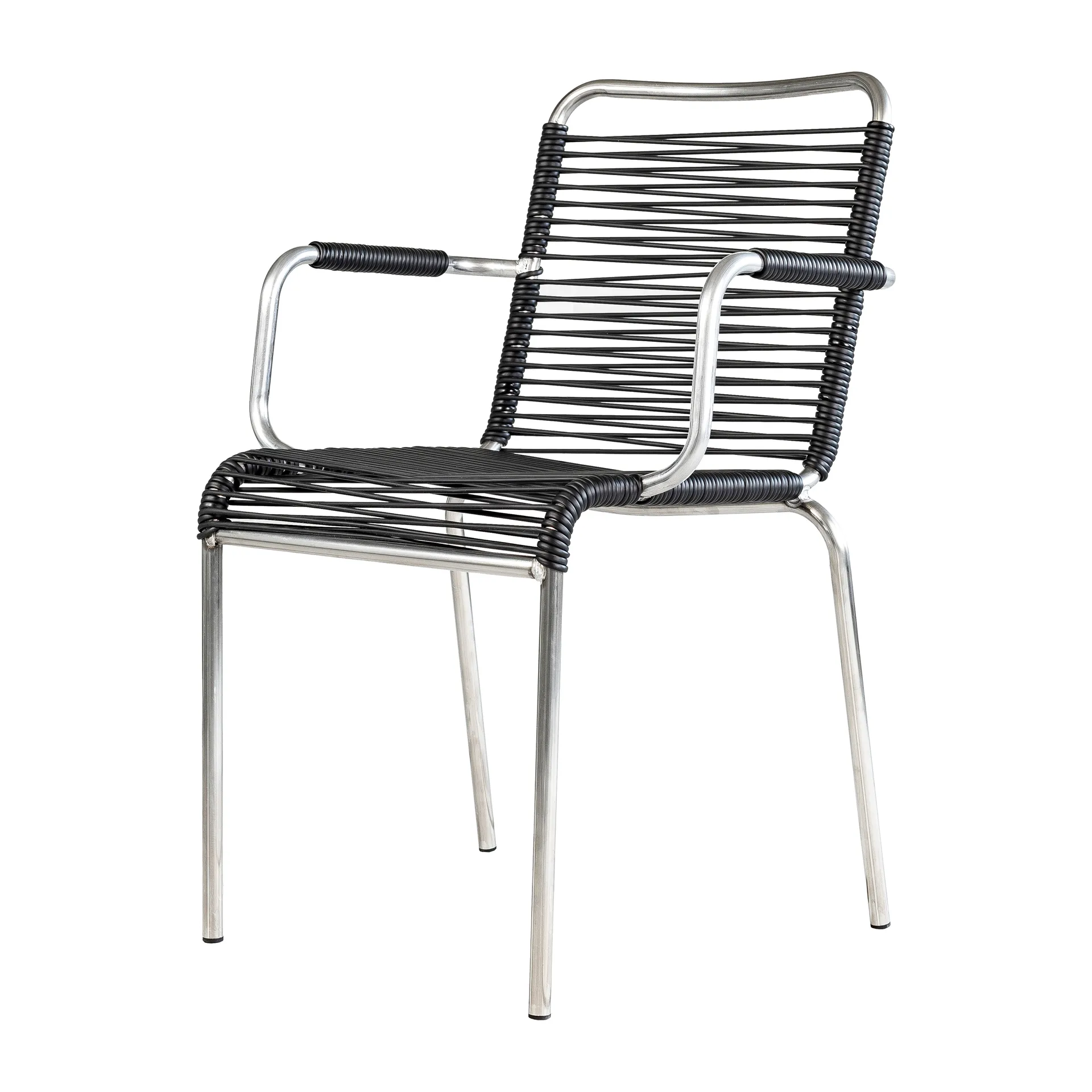 Mya armchair aluminium, Black Fiam
