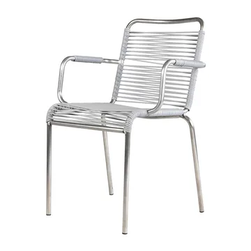 Mya armchair aluminium - Grey - Fiam