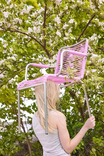 Mya Spaghetti armchair - Pink - Fiam