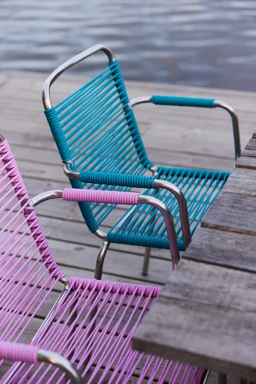 Mya Spaghetti armchair - Turquoise - Fiam