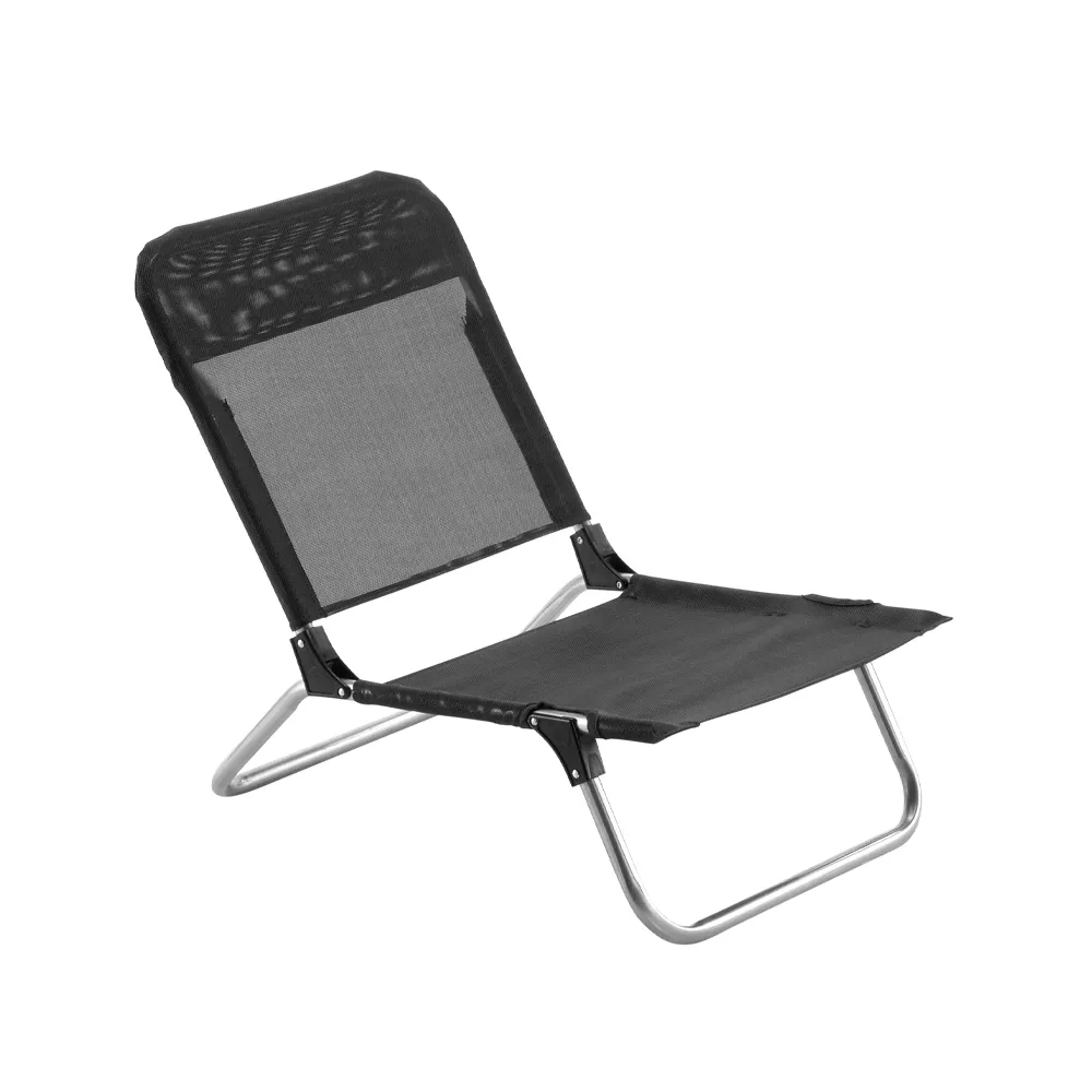 Quick sun lounger, Textaline black-aluminium frame Fiam
