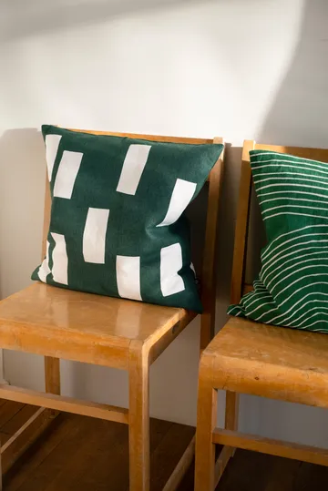 Block cushion cover 48x48 cm - Green - Fine Little Day
