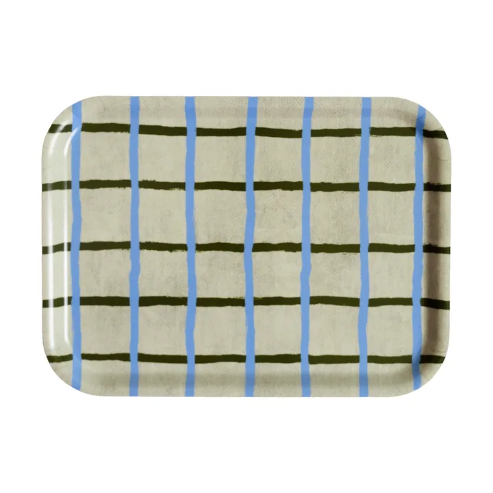 Checkered tray 20x27 cm - Pistachio - Fine Little Day