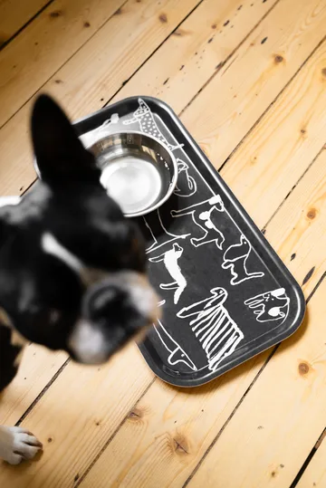 Dogs tray 22x43 cm - Black-white - Fine Little Day