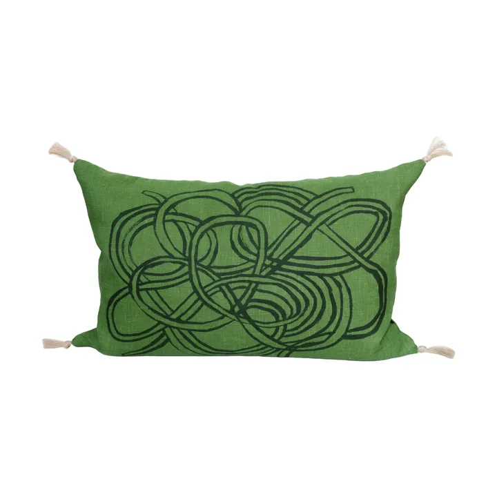 Knutar cushion cover 38x58 cm - Green - Fine Little Day