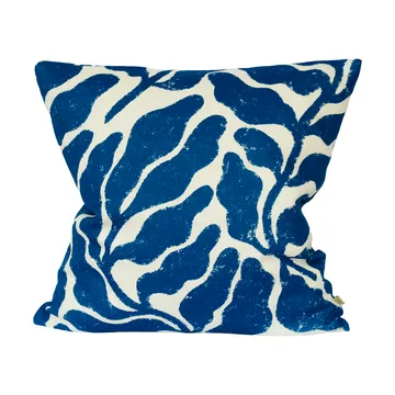 Leaves cushion cover 48x48 cm - White-blue - Fine Little Day