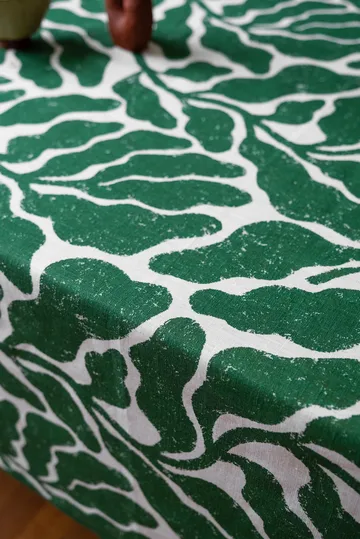 Leaves tablecloth - Green, 149x250 cm - Fine Little Day