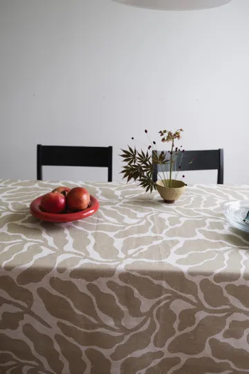 Leaves tablecloth - Sand, 149x250 cm - Fine Little Day