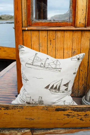 Ohoy cushion cover - Natural brown, 48x48 cm - Fine Little Day