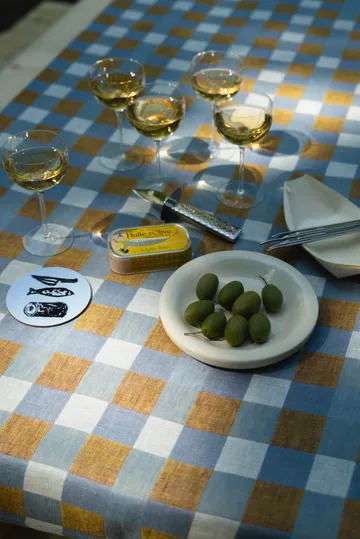 Rutan tablecloth 147x250 cm - Oat - Fine Little Day