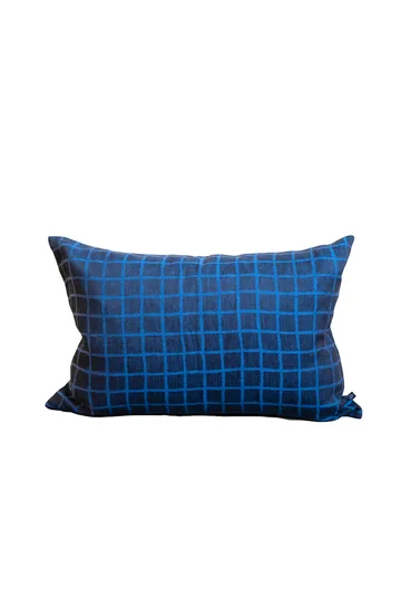 Rutig cushion cover 48x68 cm - Blue-black - Fine Little Day
