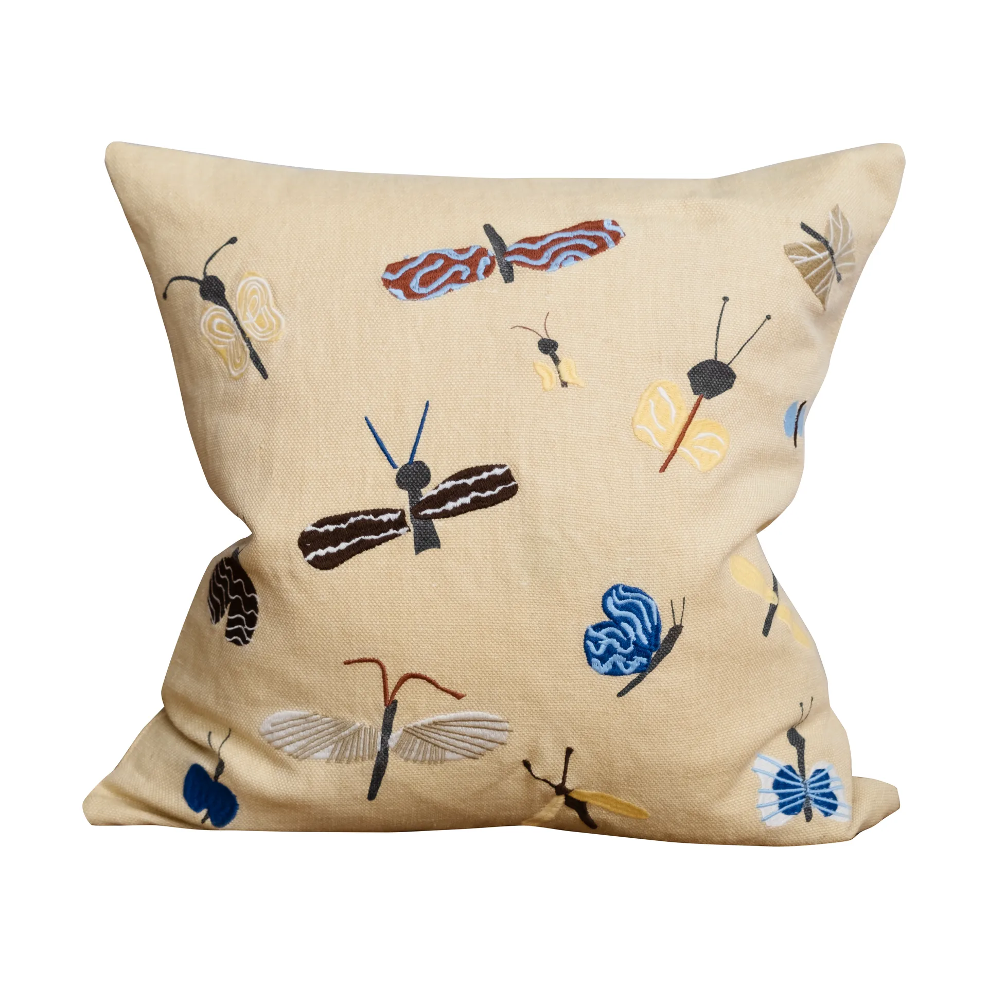 Slända cushion cover 48x48 cm, Yellow Fine Little Day