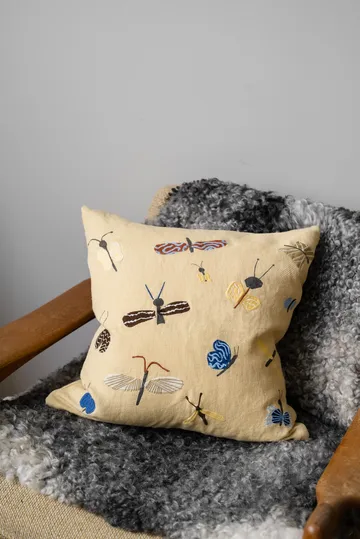 Slända cushion cover 48x48 cm - Yellow - Fine Little Day