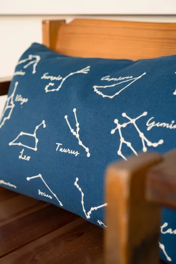 Star sign cushion cover 38x58 cm - Blue-White - Fine Little Day