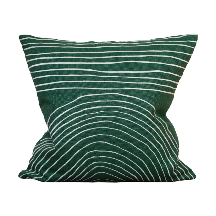 Straw cushion cover 48x48 cm - Green - Fine Little Day