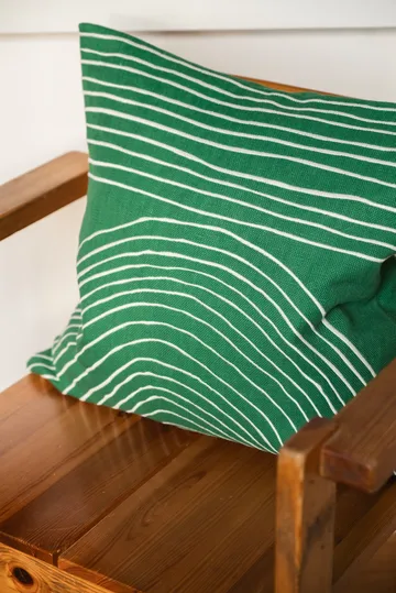 Straw cushion cover 48x48 cm - Green - Fine Little Day