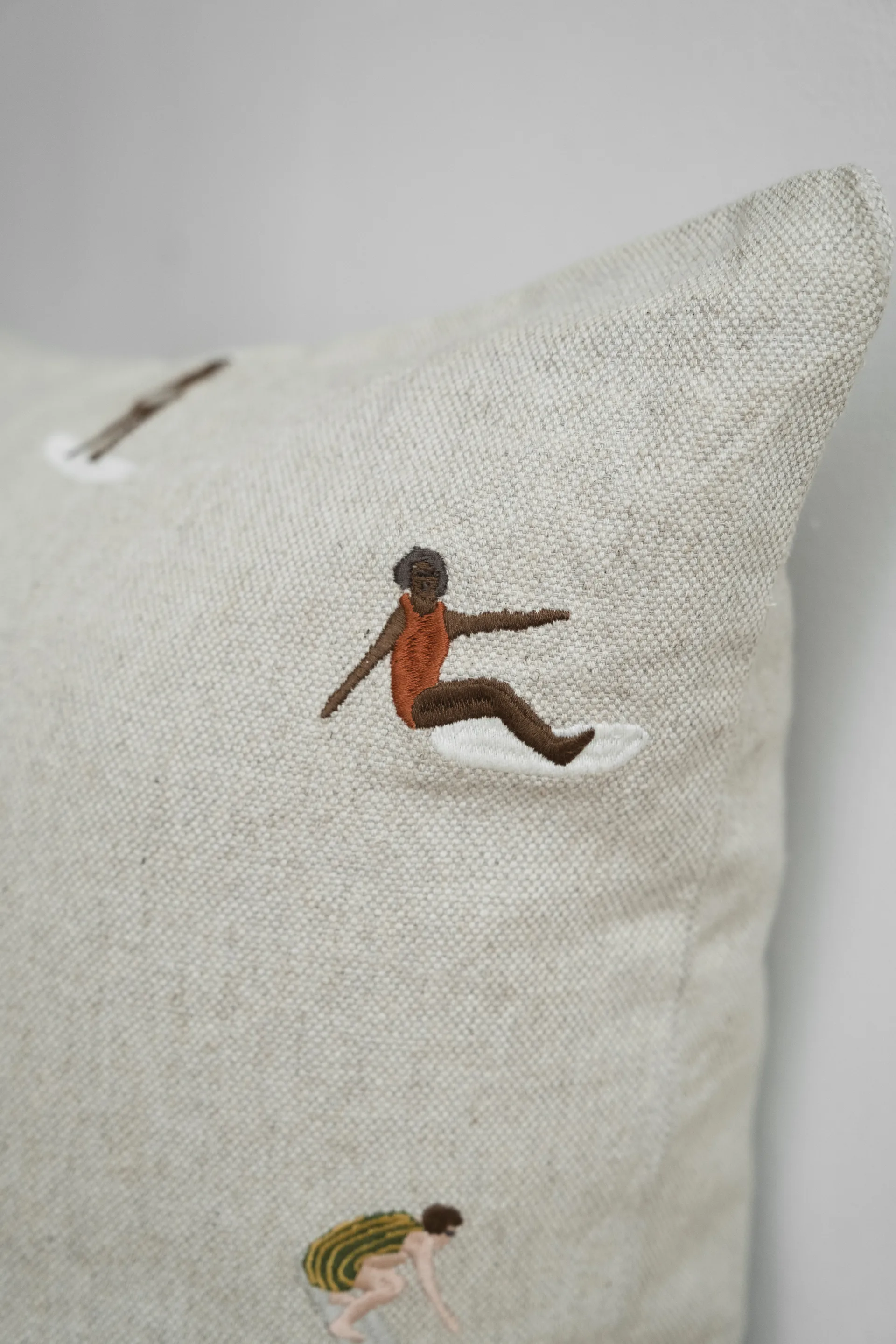 Surfers pillowcase 48x48 cm, Natural Fine Little Day