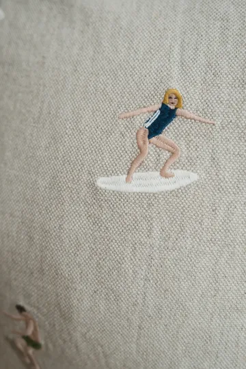 Surfers pillowcase 48x48 cm - Natural - Fine Little Day