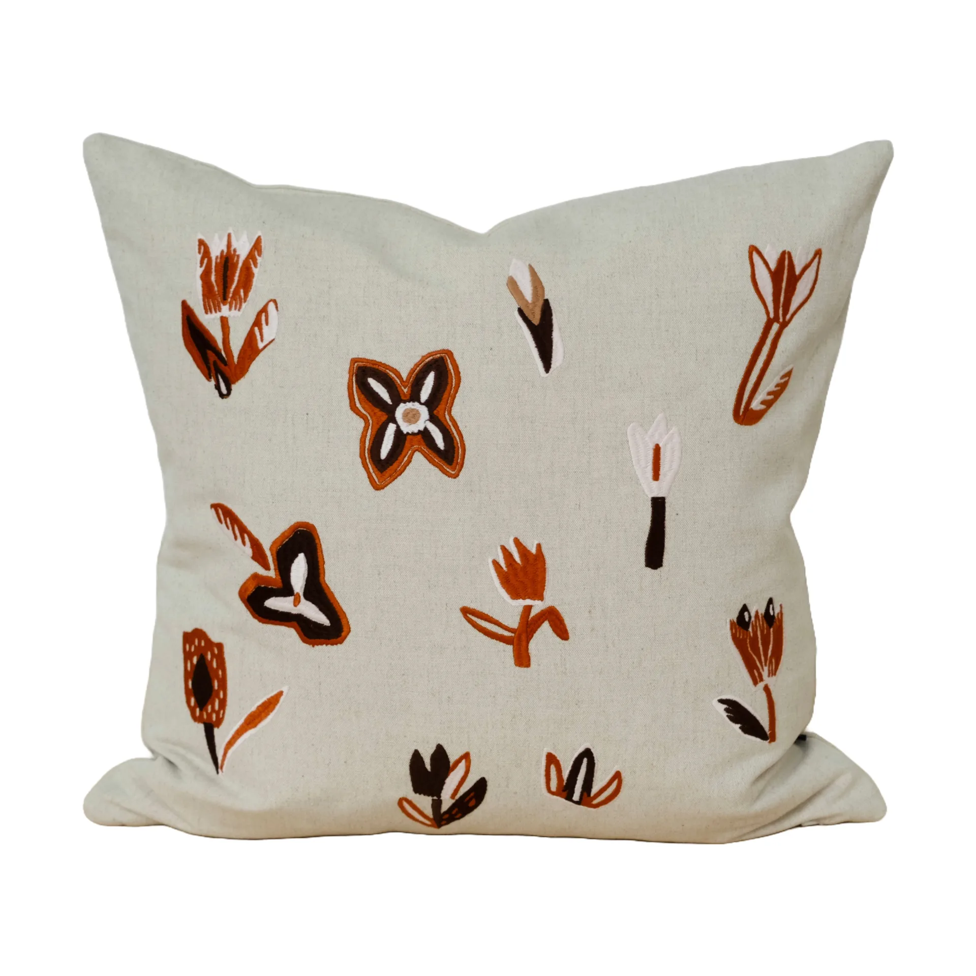 Tulip cushion cover 48x48 cm, Nature-red Fine Little Day