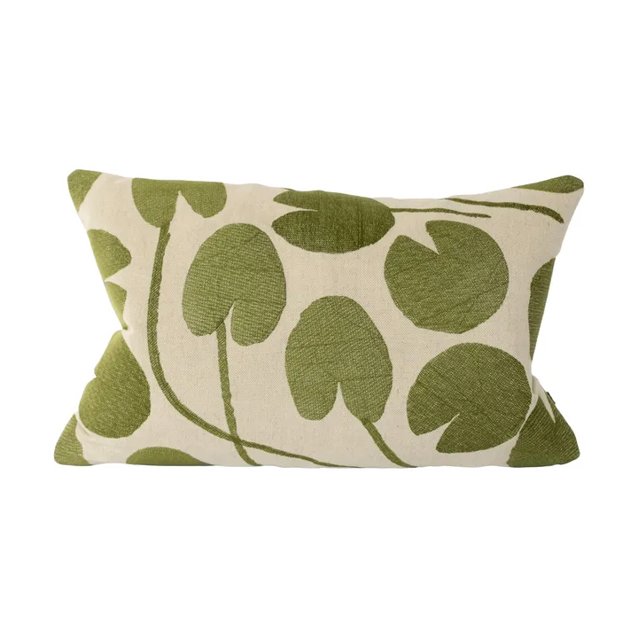Water lilies cushion cover - Natural-green, 38x58 cm - Fine Little Day