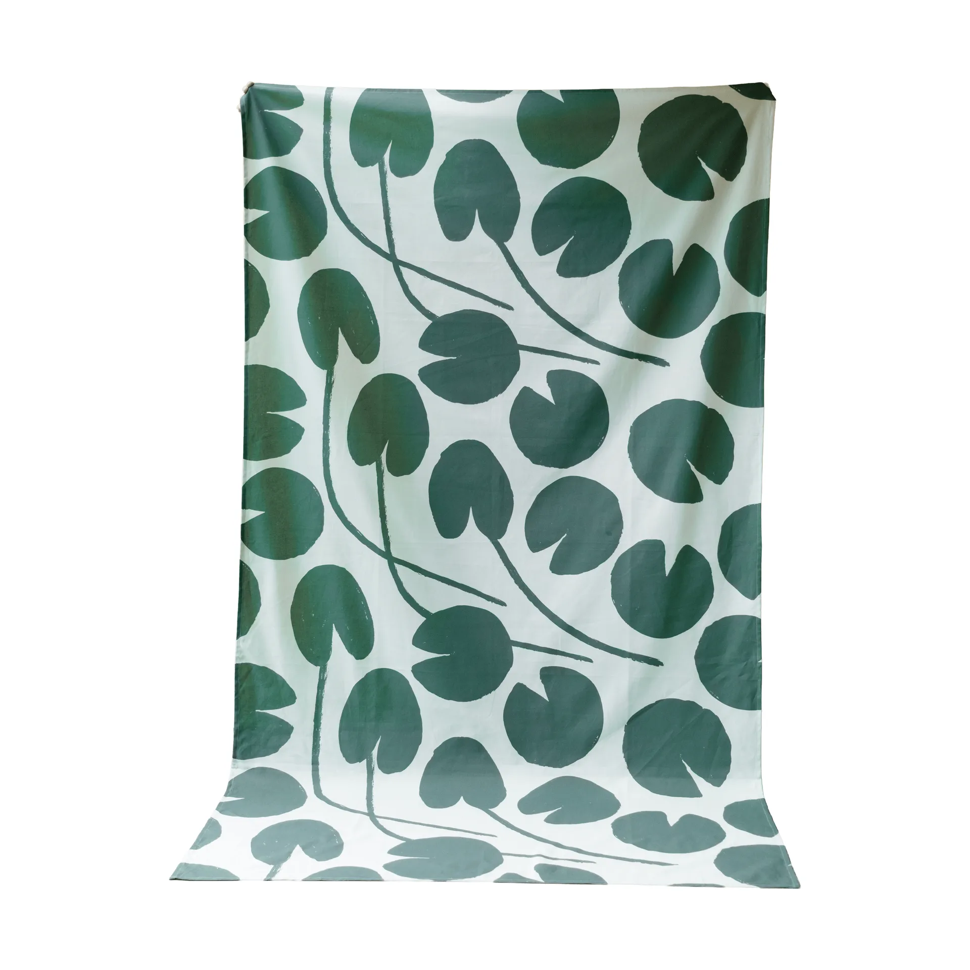 Water lilies tablecloth, Light green-green, 147x147 cm Fine Little Day