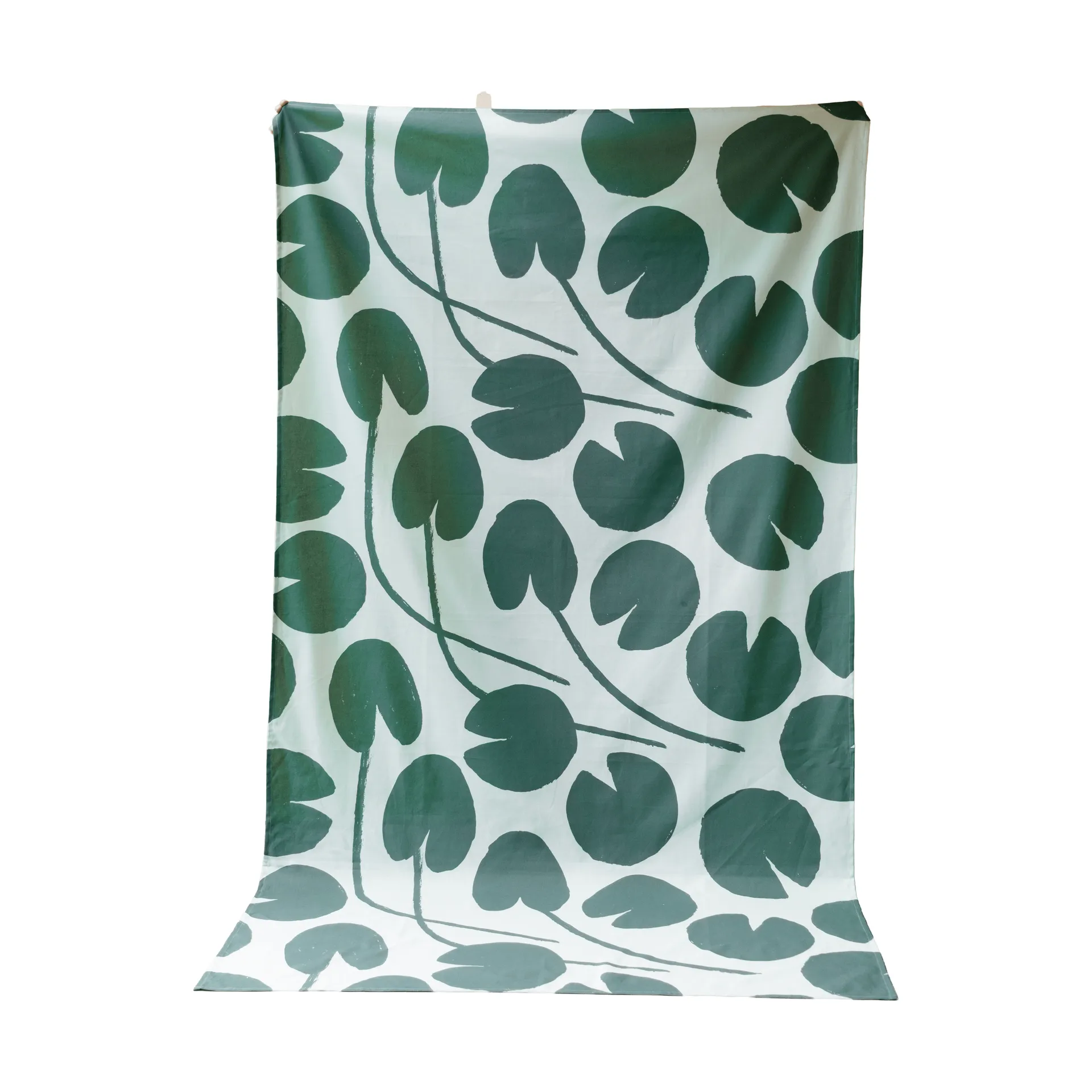 Water lilies tablecloth, Light green-green, 147x250 cm Fine Little Day