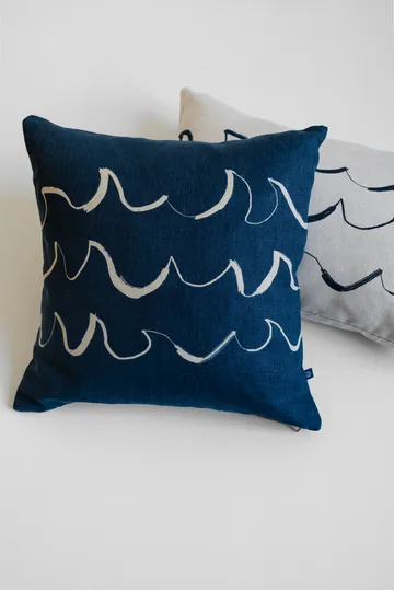Wave cushion cover 48x48 cm - Blue - Fine Little Day