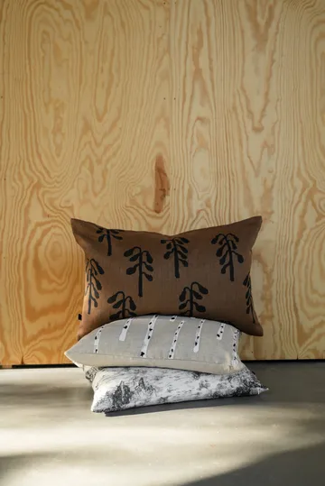 Weeping birch cushion cover 38x58 cm - Brown - Fine Little Day