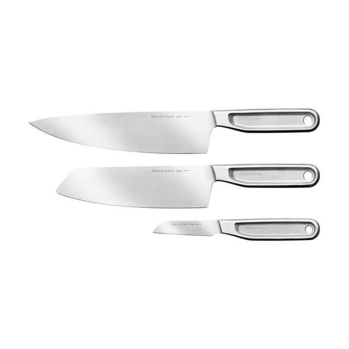 All Steel knife set - 3 pieces - Fiskars