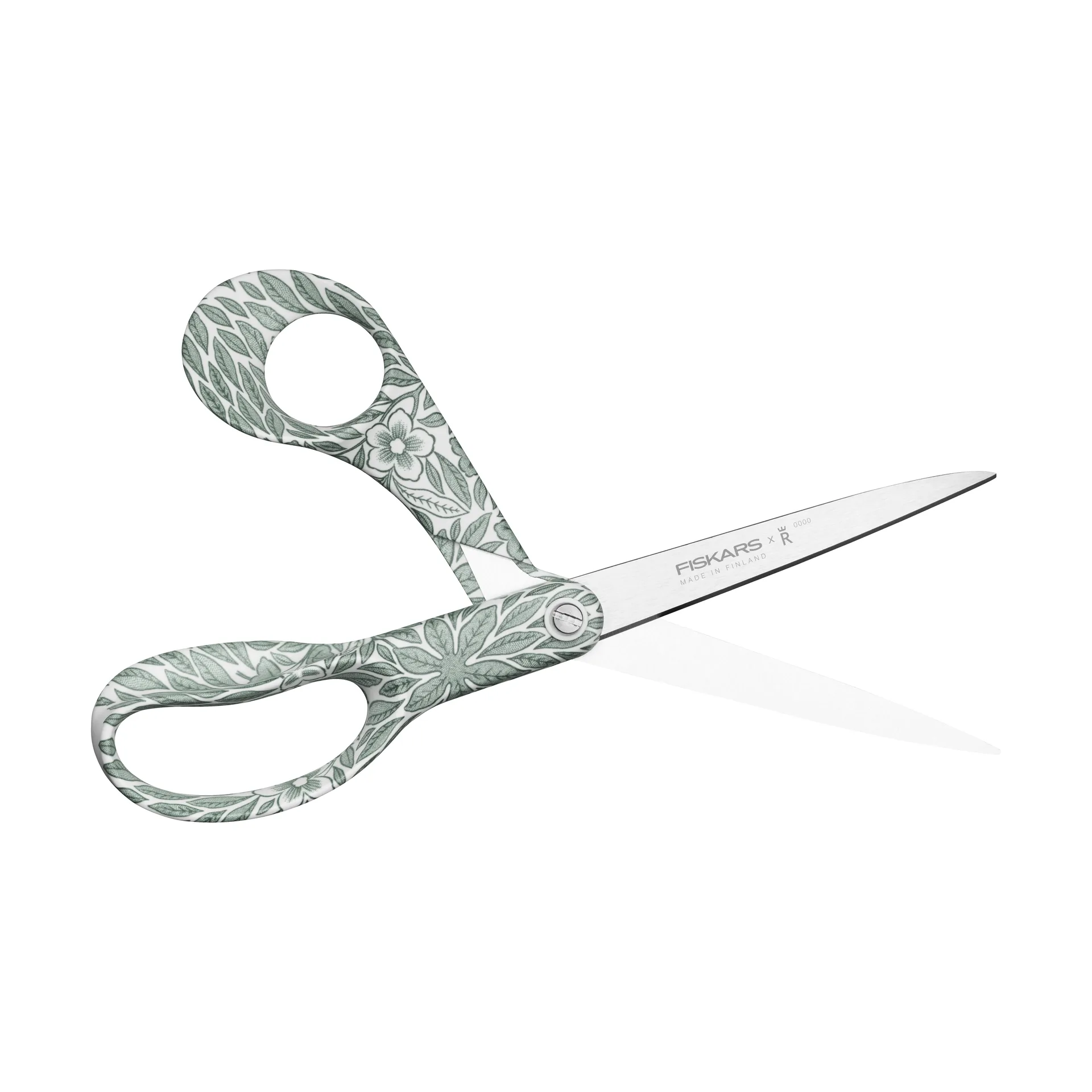 Fiskars x Rörstrand universal scissors, Ostindia Floris green, 21 cm Fiskars