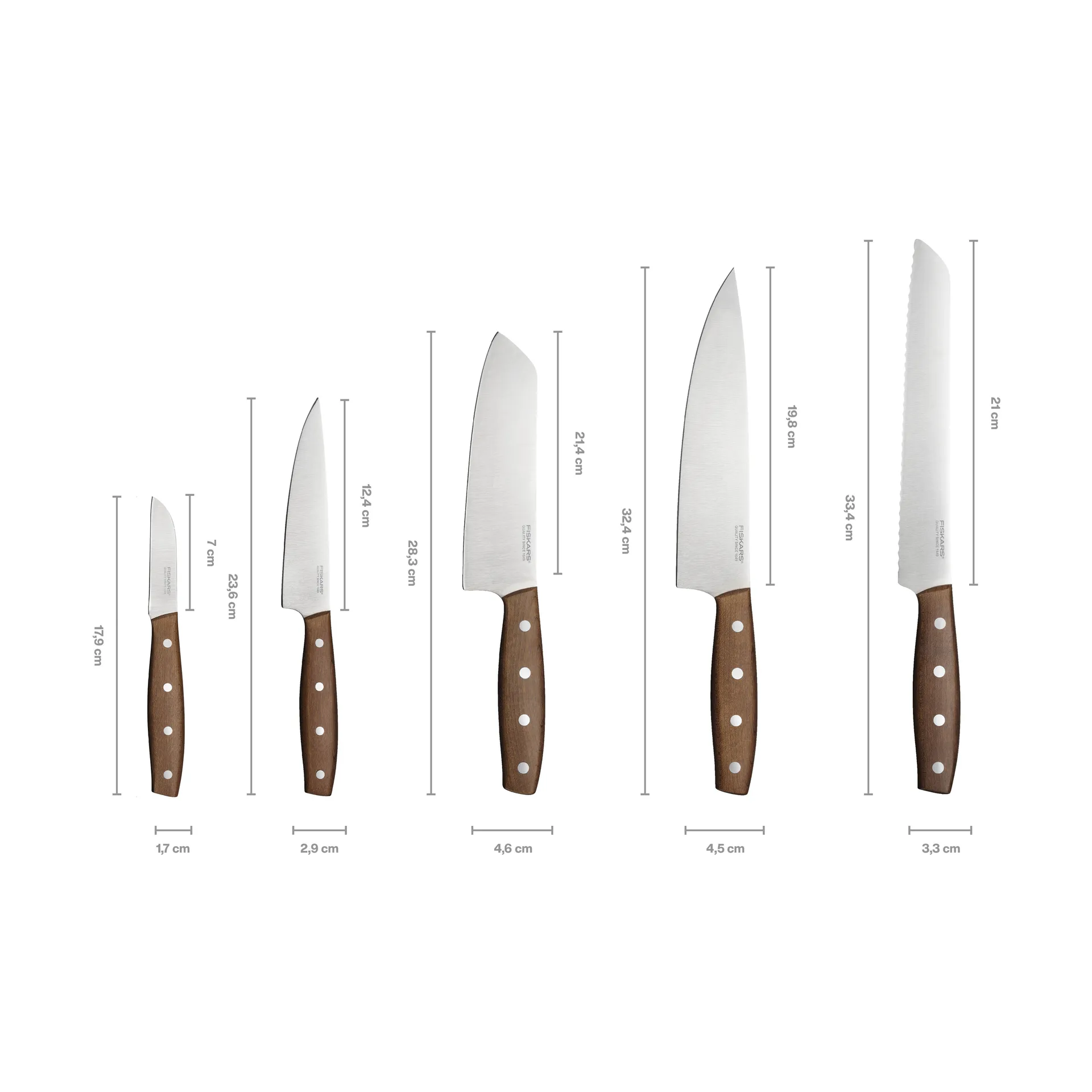 Folken knife set, 5 pieces Fiskars