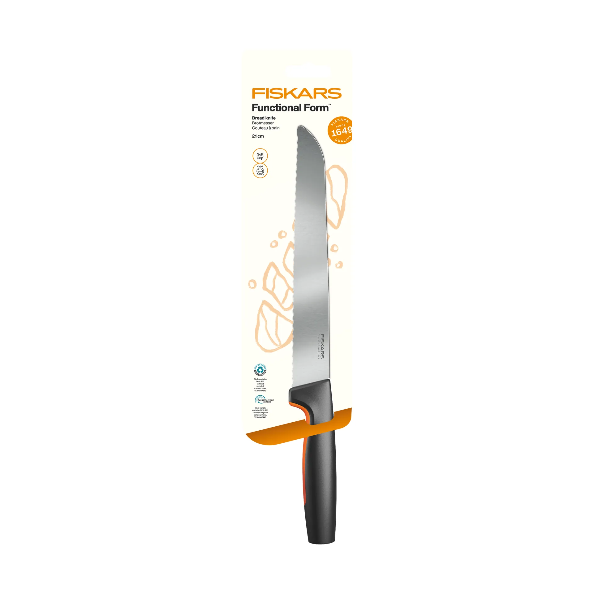 Functional Form bread knife, Stainless steel Fiskars
