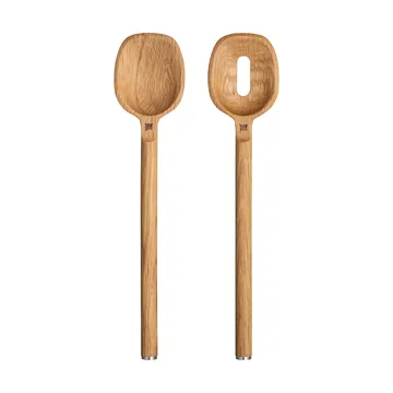 Norden spoon 2-pack - Oak-stainless steel - Fiskars