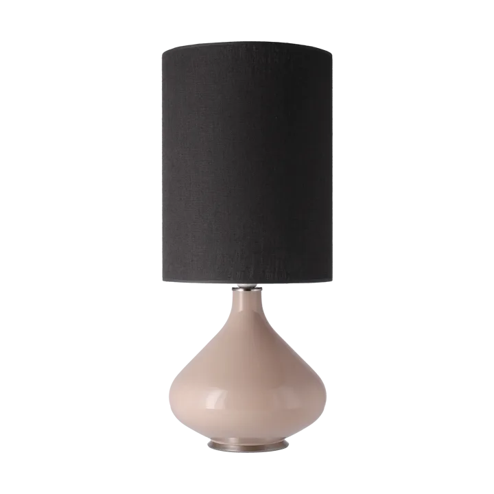 Flavia table lamp beige lamp base - Lino Negro L - Flavia Lamps