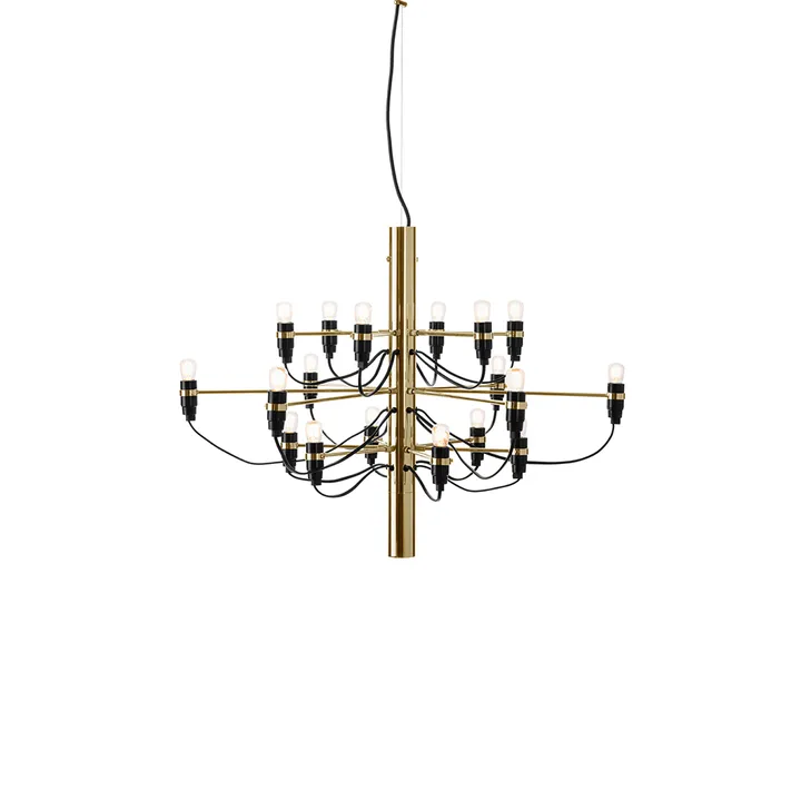 2097 Sarfatti chandelier LED - Brass 18 lamps - Flos